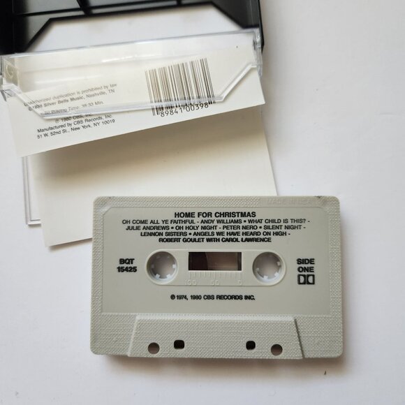 Home For Christmas Cassette Tape Featuring Julie Andrews & Andy Williams Total P - Picture 4 of 5